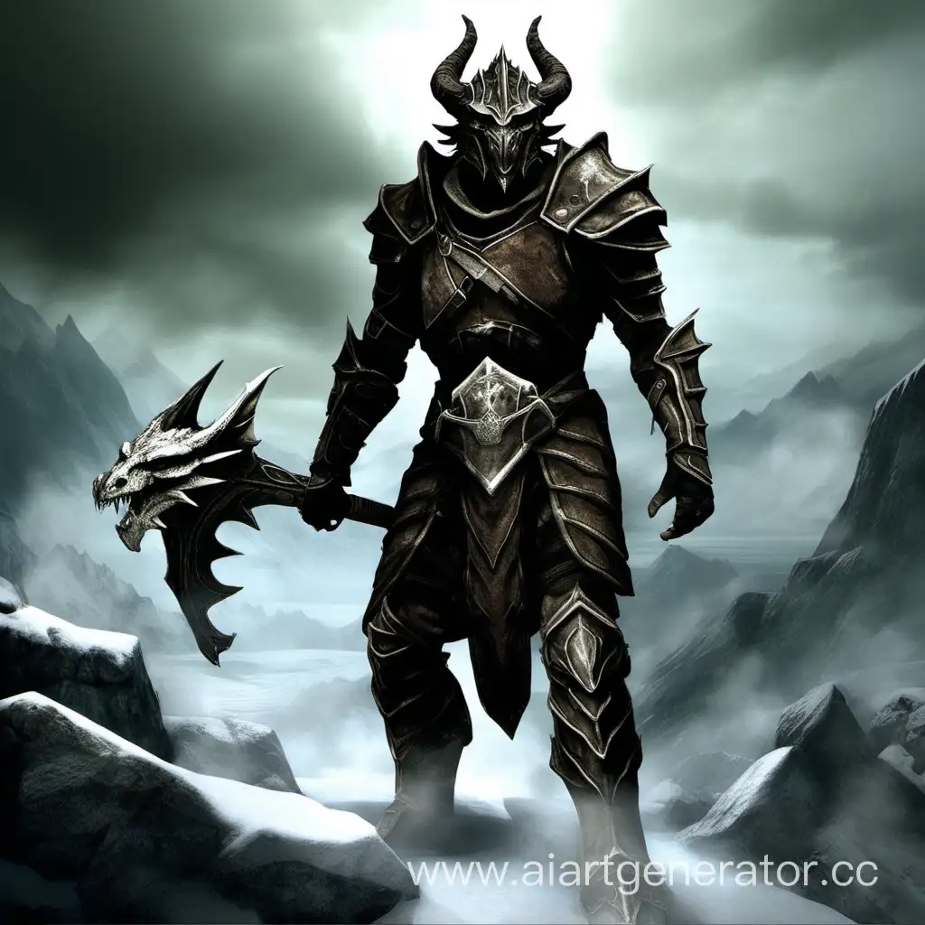 Epic-Skyrim-Dragonborn-Battling-Fiery-Dragon-in-Legendary-Quest