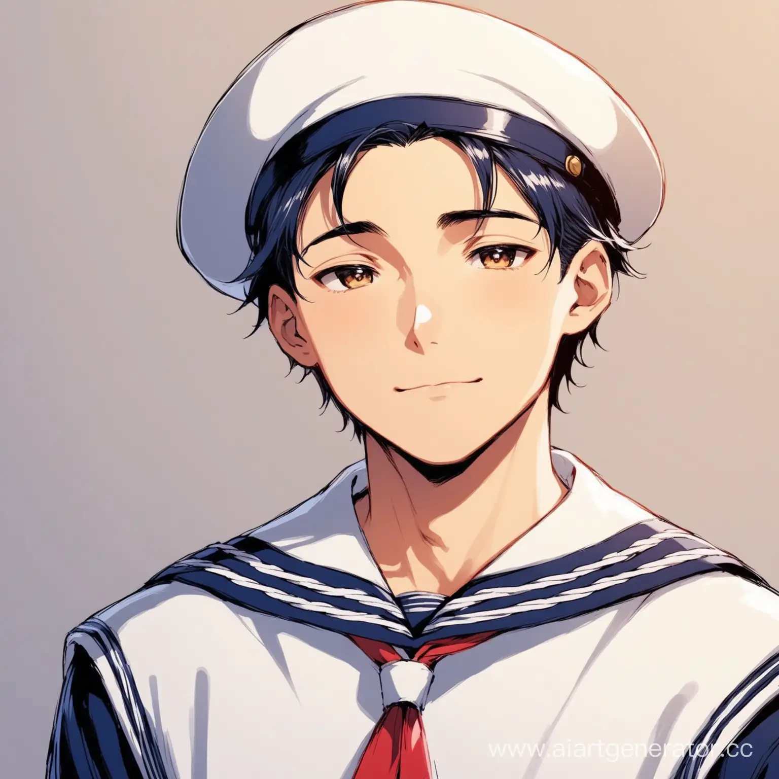 Sailor-Uniform-Guy-Exploring-Coastal-Beauty