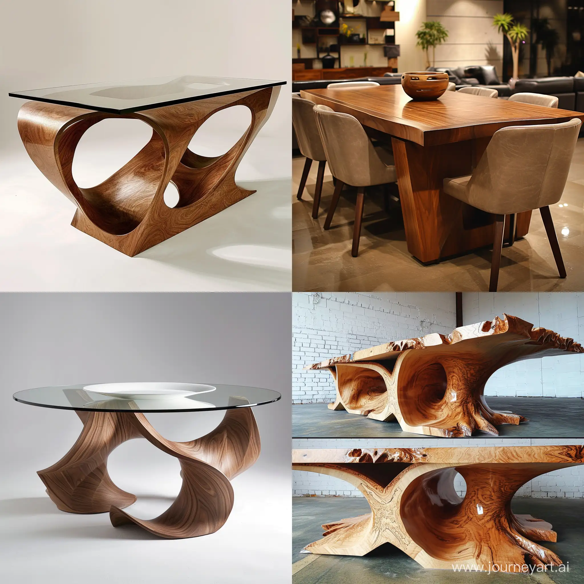 Design a furniture dinner table