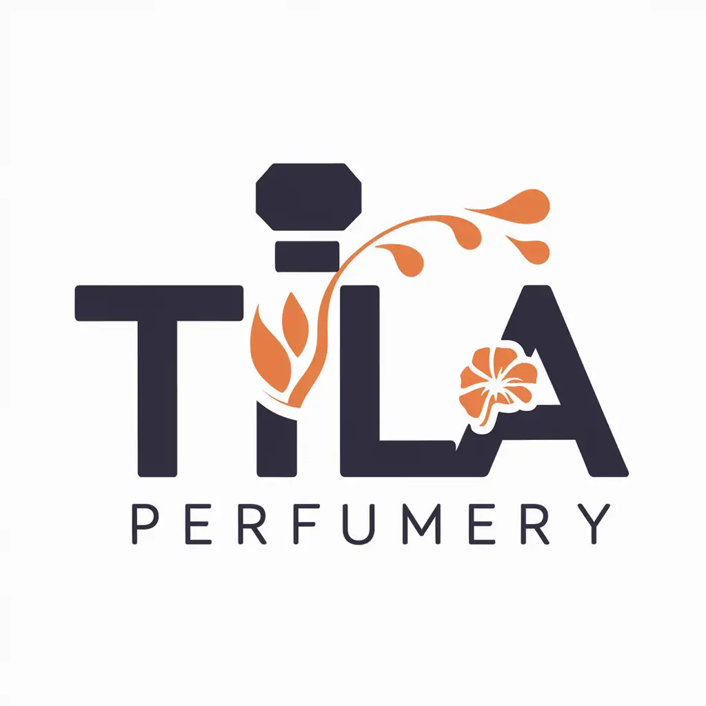 create a modern, creative, youthful,  logo for a PERFUME business with the name "TILA PERFUMERY". LOGO ONLY. MAKE IT CREATIVE AND APPEALING. USE NEGATIVE SPACE. Common examples of negative space in logos involve hidden imagery, double meanings, or a clever use of overlapped elements. Often, this involves looking at the characteristics of individual letters, shapes, and symbols, and seeing how they might naturally combine with other elements. MAKE IT APPEALING AND LEAVES A LASTING IMPRESSION. MAKE IT THE BEST. MAKE IT CREATIVE. DONT USE CURSIVE FONTS. MAKE IT CREATIVE PLS. USE A PERFUME BOTTLE IN THE LOGO. MAKE IT CREATIVE IN DESIGNING AND MEANINGFUL. USE COLOR. MAKE IT MODERN AND YOUTHFUL. 