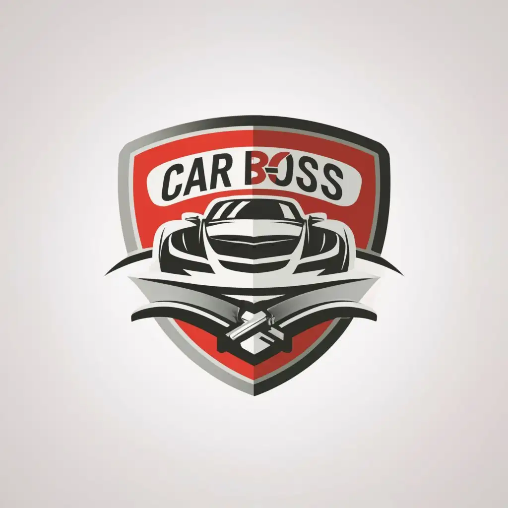 LOGO-Design-For-Car-Boss-Premium-Auto-Care-Brand-with-Iconic-Shield-Emblem