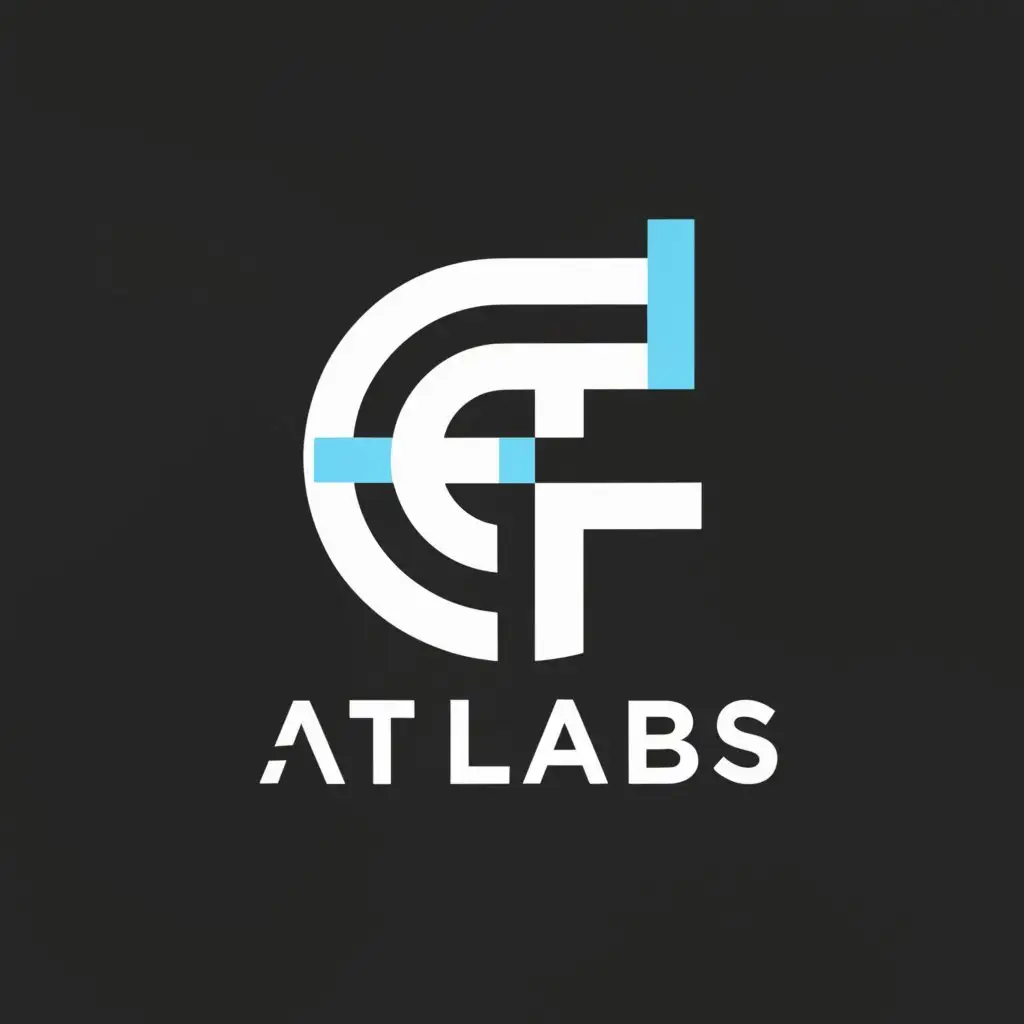 a logo design, with the text 'AT LABS', main symbol: @ T, Moderate, be used in Technology industry, clear background