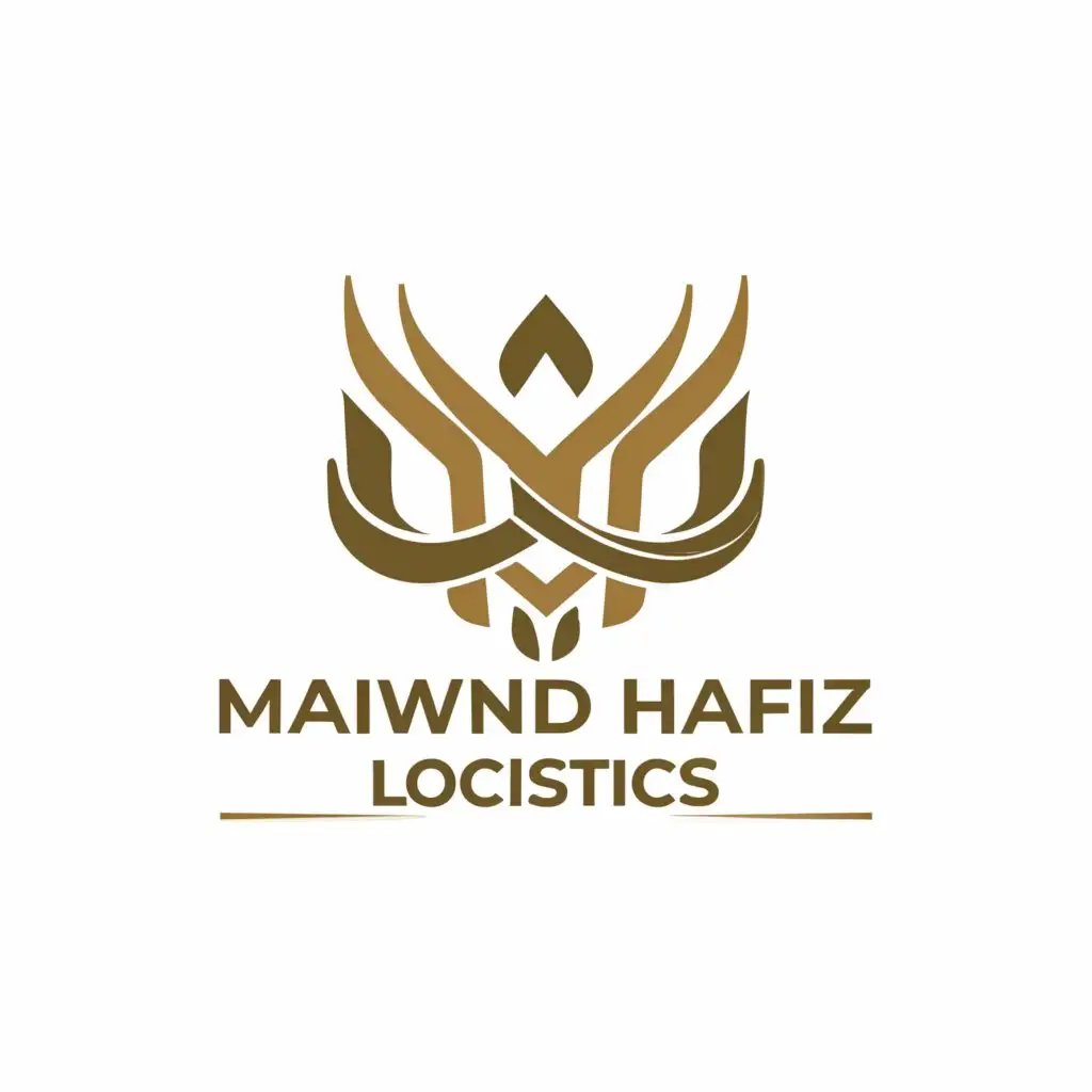 a logo design,with the text 'Maiwand Hafiz Logistics', main symbol:MH,Moderate,clear background