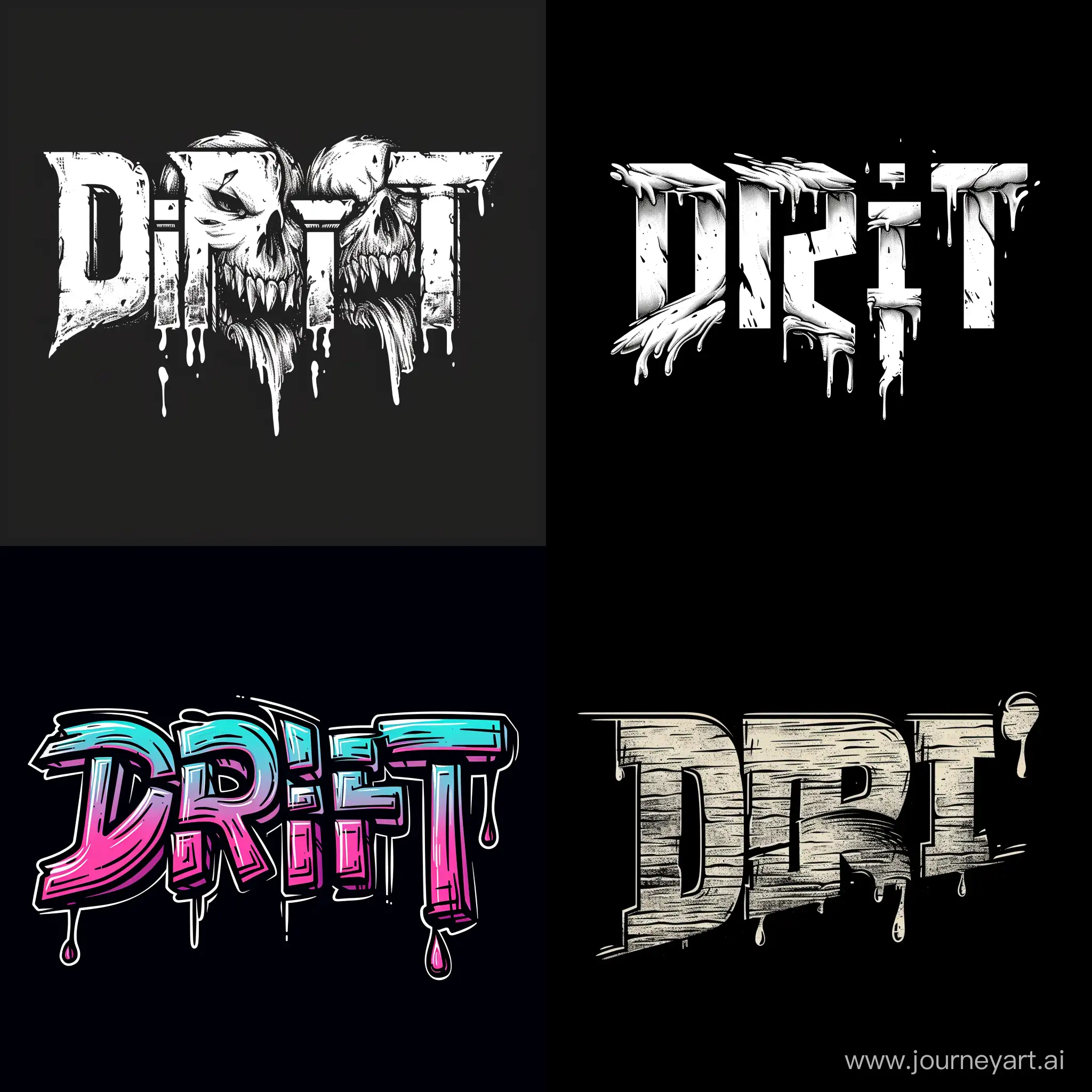 Creative-TextBased-Logo-Design-for-DRIPT-with-Versatile-Composition-and-Unique-Aesthetics