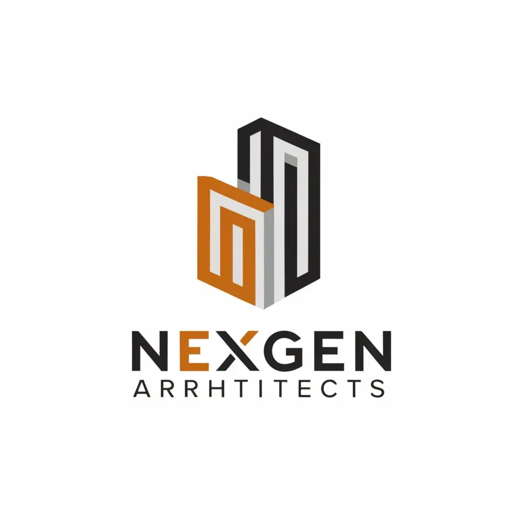 a logo design,with the text "nexgen architects", main symbol:architecture, creativity,Moderate,clear background