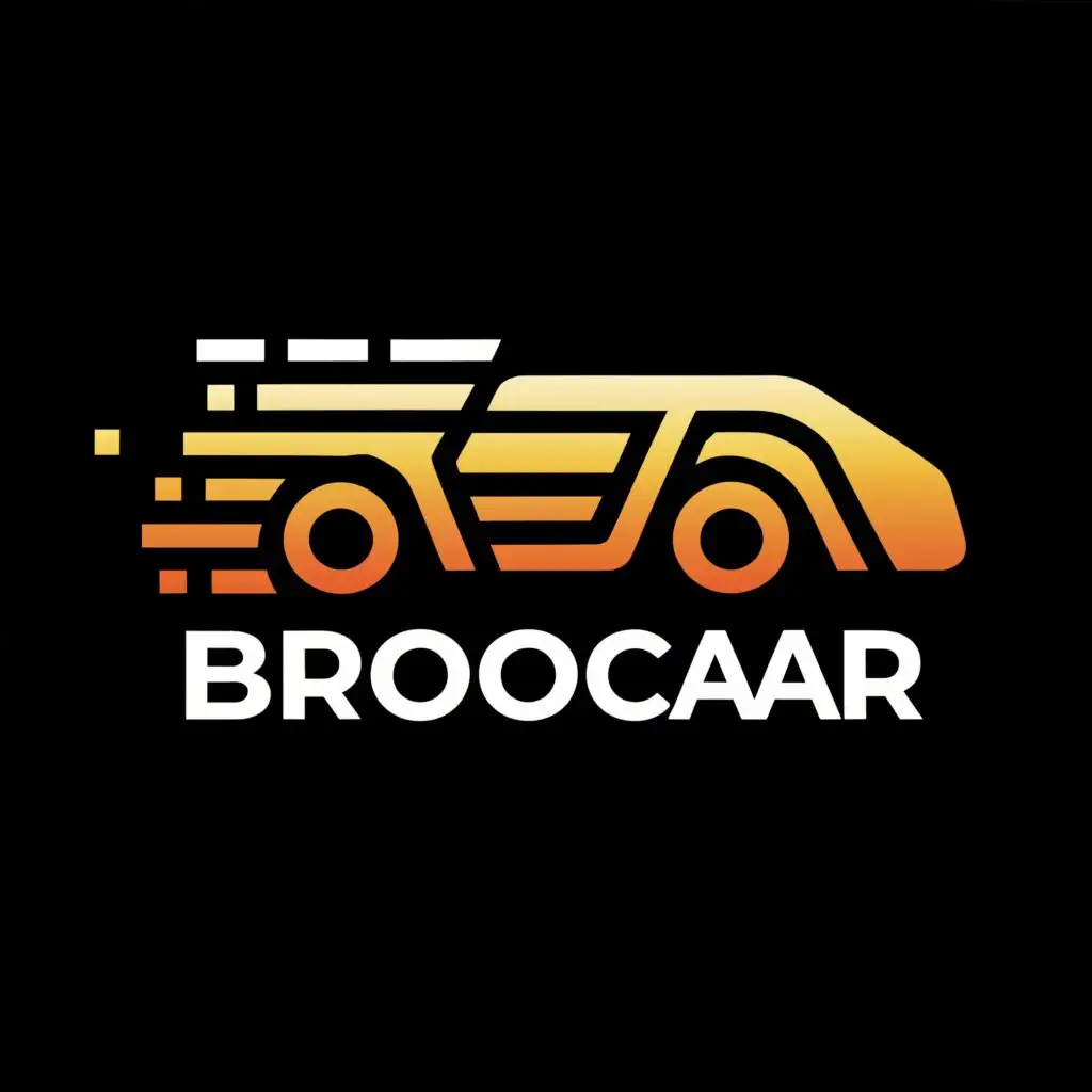 a logo design,with the text "BROcar", main symbol:car,complex,be used in Automotive industry,clear background