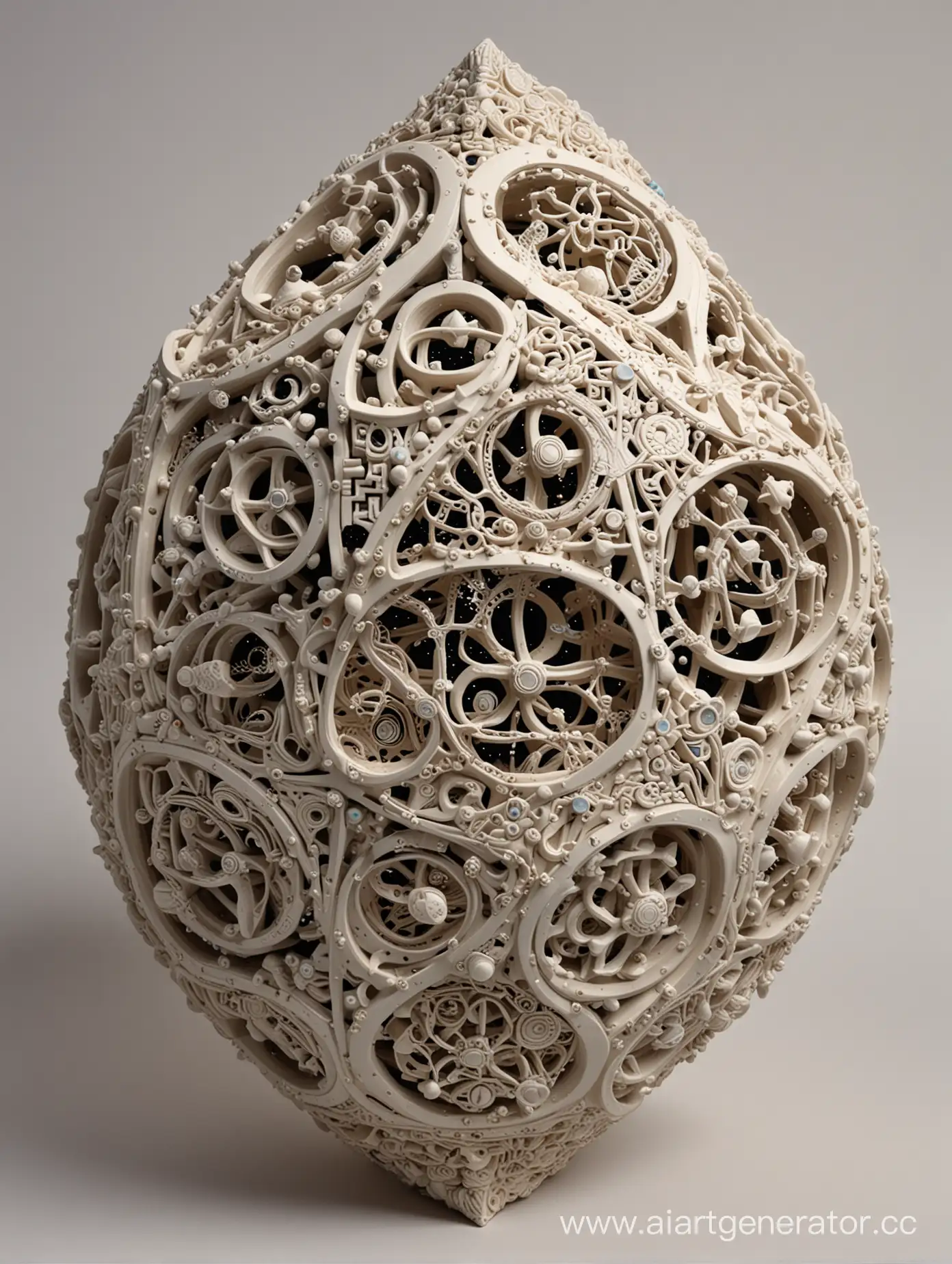 Stellar-Ceramic-Art-Cosmic-Motifs-in-Decorative-and-Volumetric-Compositions