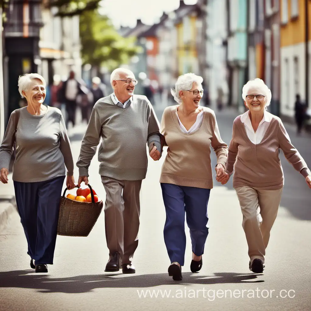 Повышение пенсий, счастливые 
пенсионеры