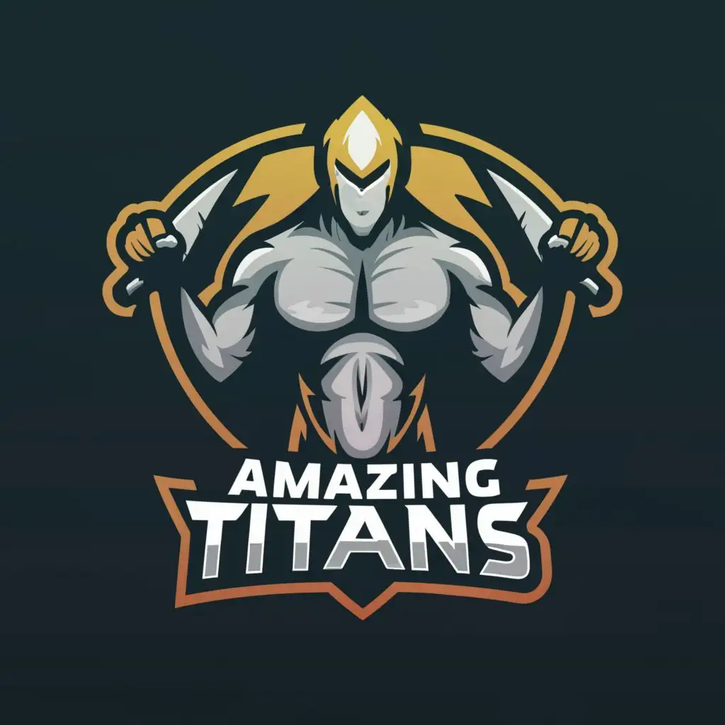 a logo design,with the text "Amazing Titans", main symbol:Sports,Moderate,clear background
