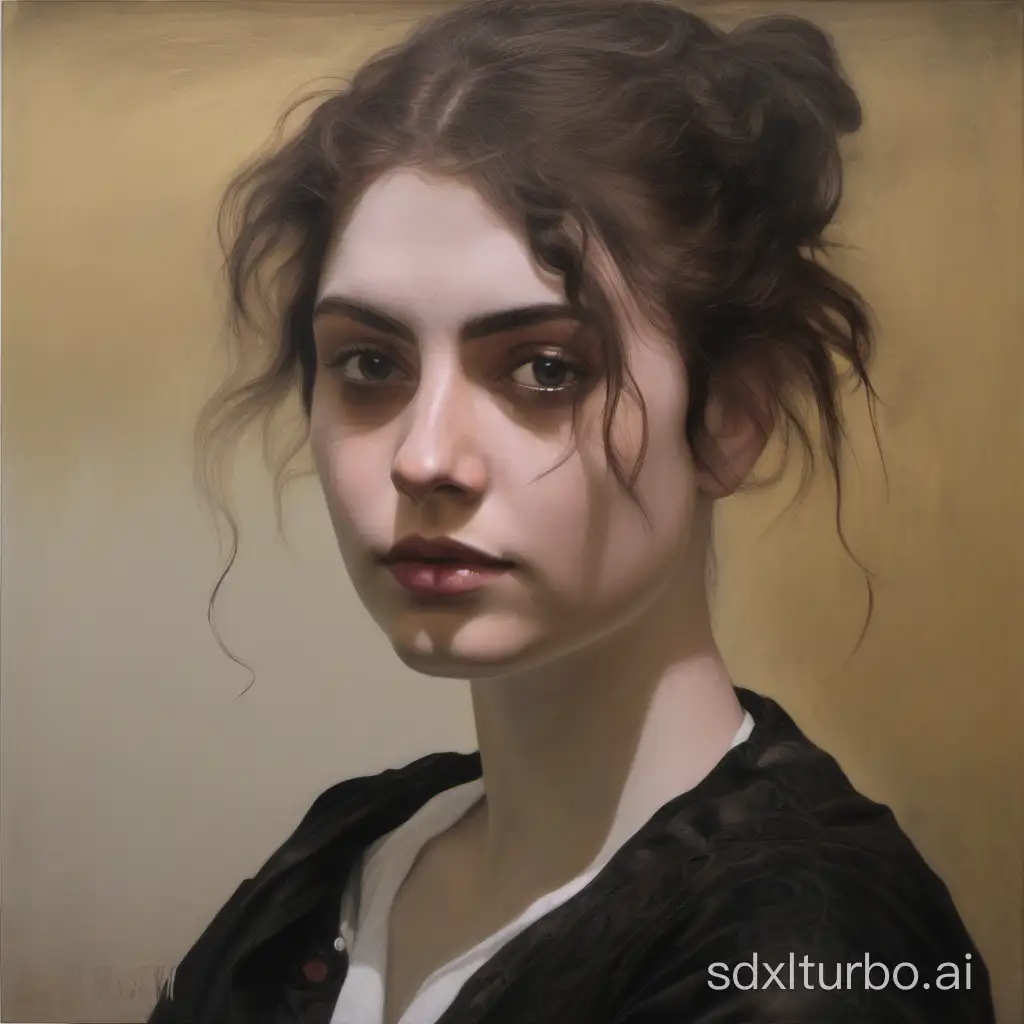 Portrait-Painting-of-a-Young-Woman-by-BagshawTom
