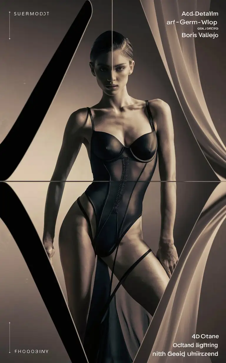 Sensual-Supermodel-in-Black-Lingerie-Stunning-Studio-Photoshoot