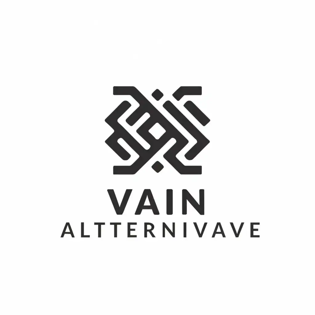 a logo design,with the text "vain alternative", main symbol:t-shirt,complex,clear background