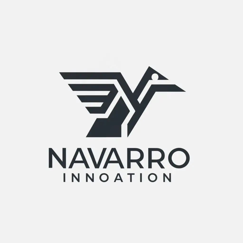 a logo design,with the text "Navarro Innovation", main symbol:crow,Moderate,clear background