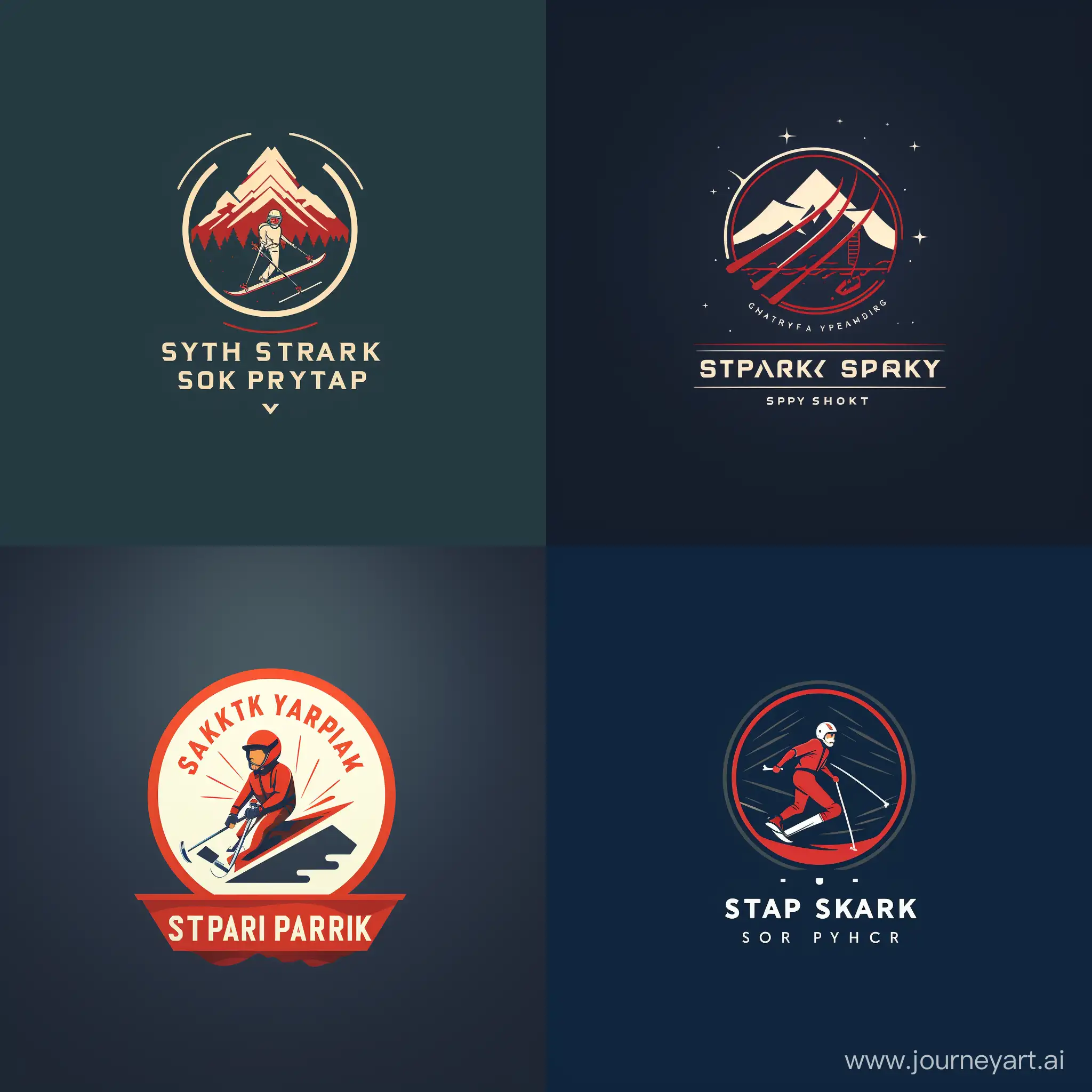 Sleek-Modern-Ski-Section-Logo-for-Young-Spartak-Youth-Sports-School