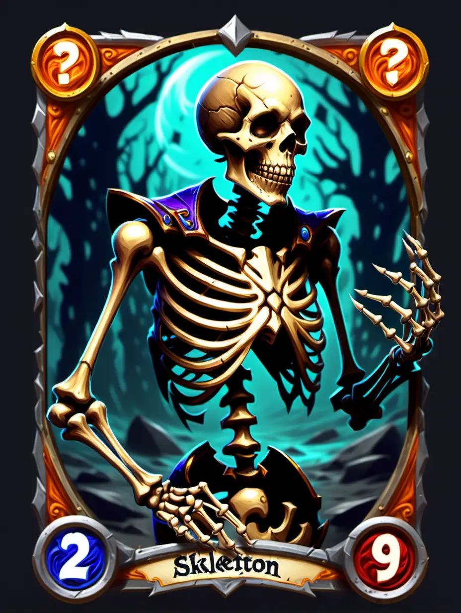 Fantasy Skeleton in Hearthstone Style Art