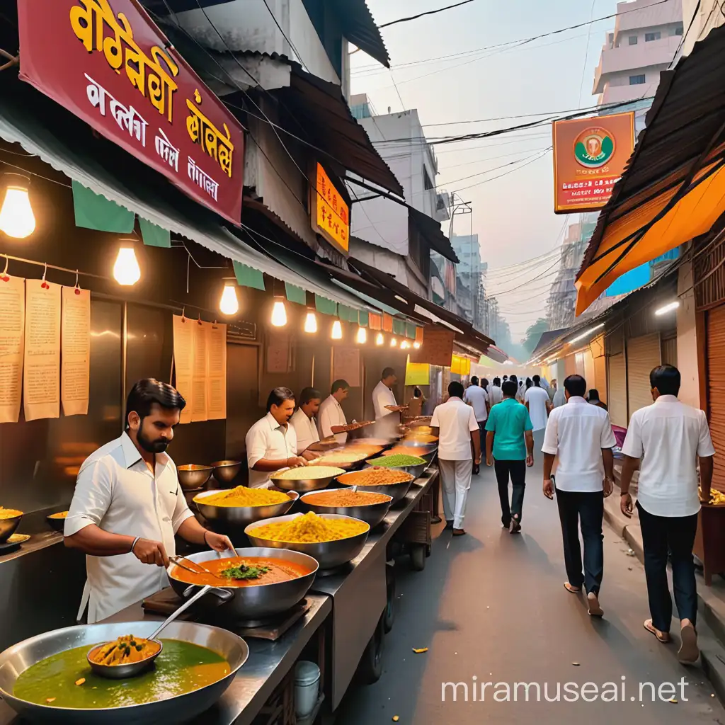 Vibrant Indian Food Street Market A Colorful Culinary Journey