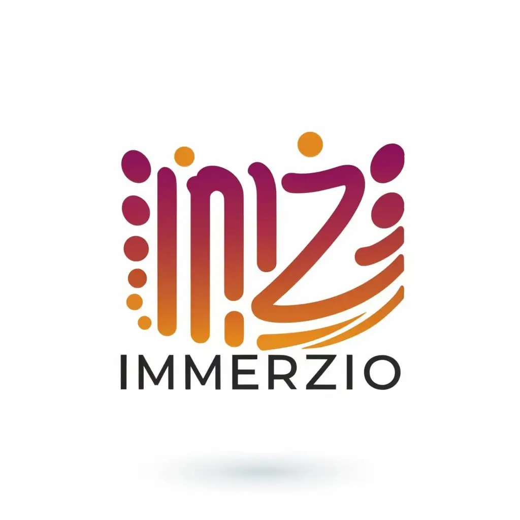 logo, @#, with the text "IMMERZIO", typography, be used in Entertainment industry