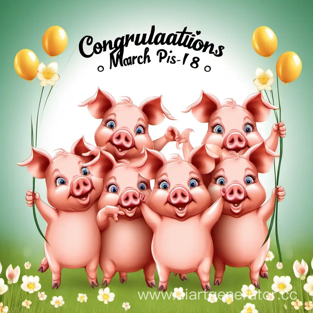 Cheerful-March-8th-Greeting-Card-Featuring-Adorable-Piglets