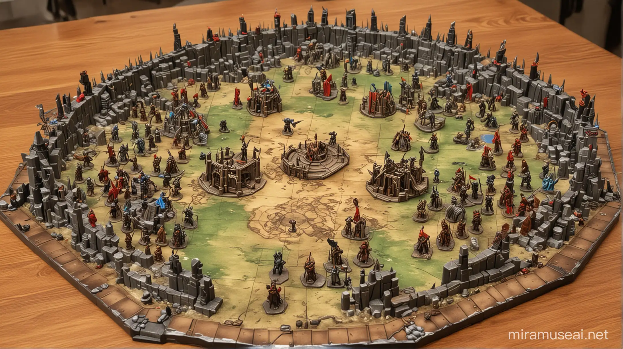 Enchanted Battlegrounds Fantasy Themed Board Game with Magical Creatures and Strategic Combat