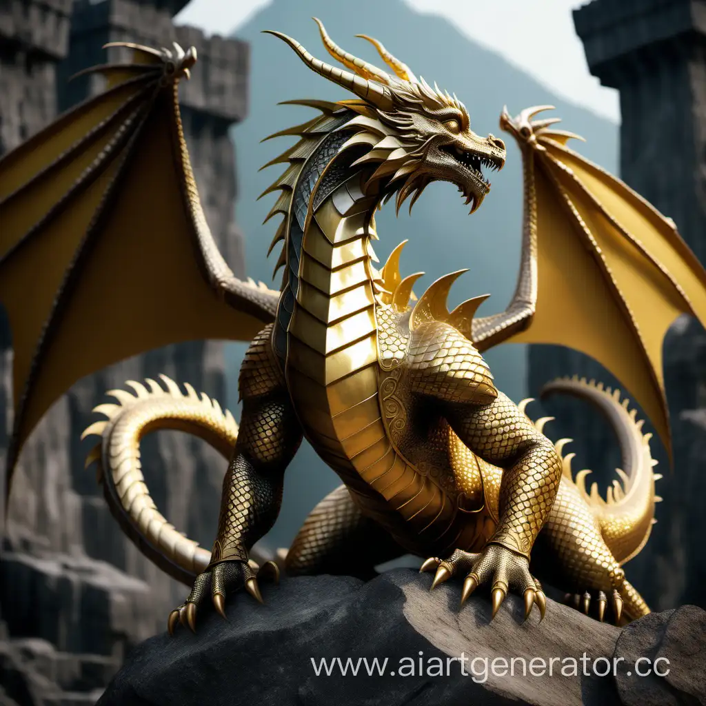 Majestic-Ancient-Dragon-with-Glowing-Golden-Scales