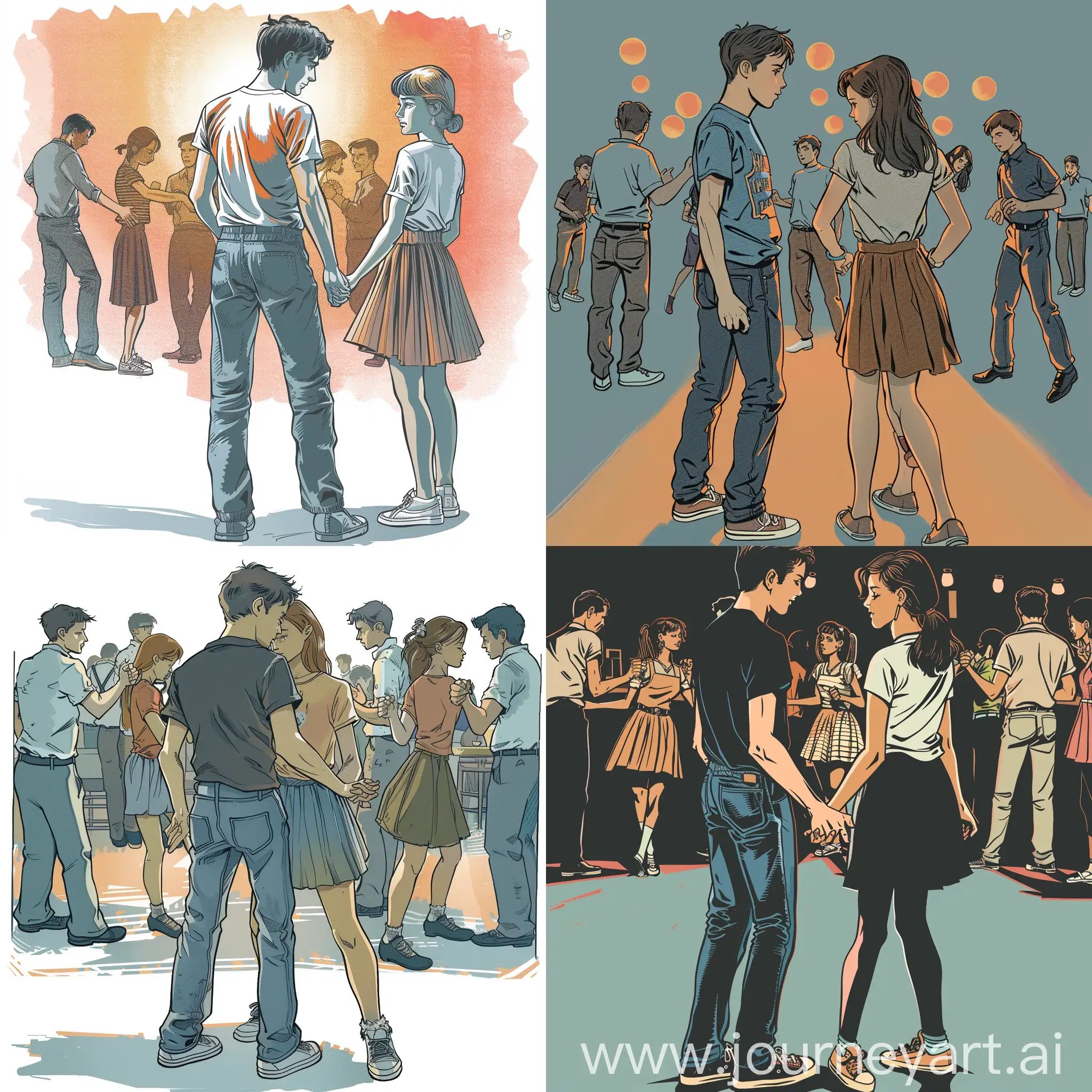 Colorful-MangaStyle-Lindy-Hop-Dance-at-Cafe-Party