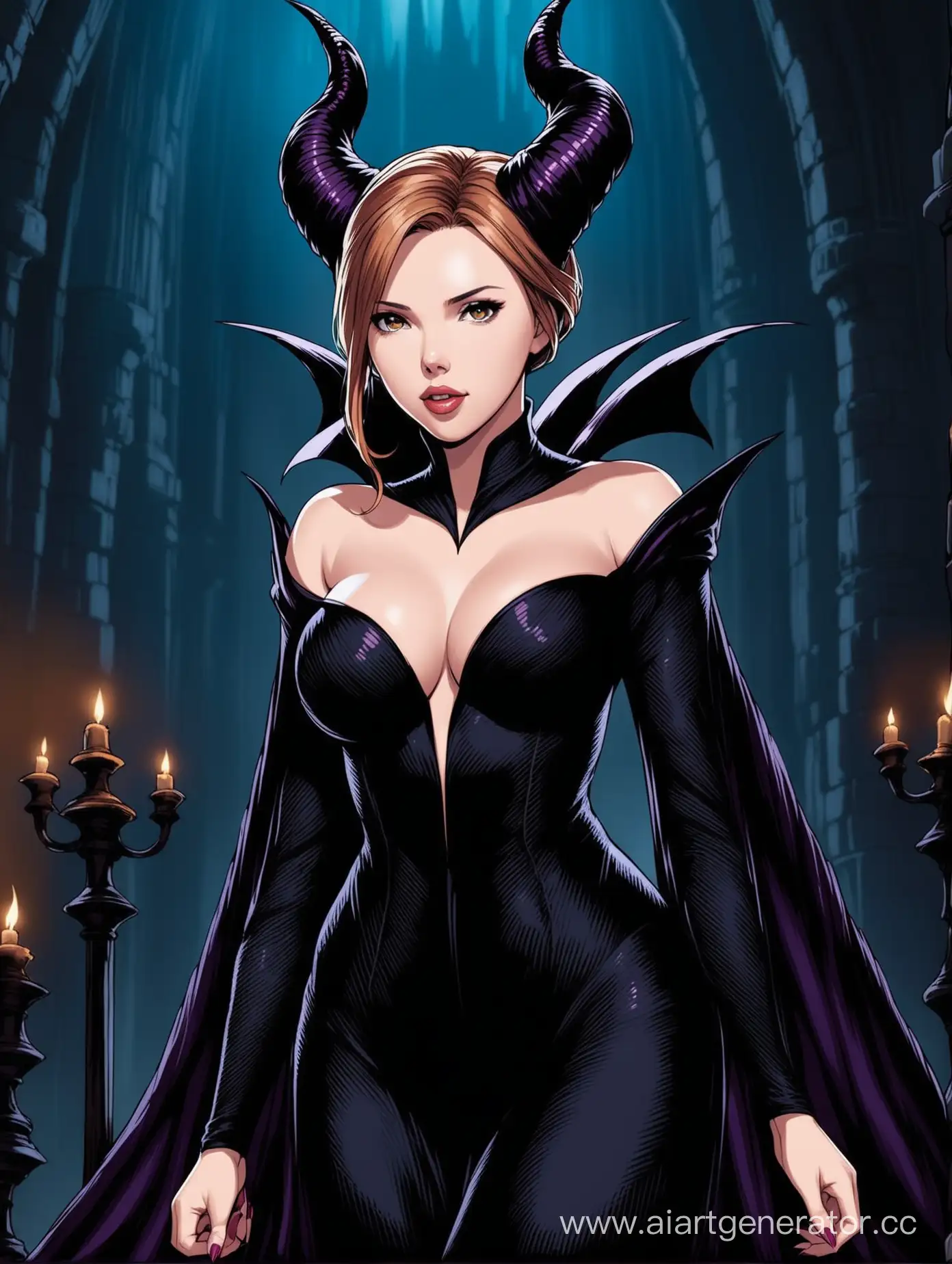Curvaceous-Maleficent-Inspired-by-Scarlett-Johansson