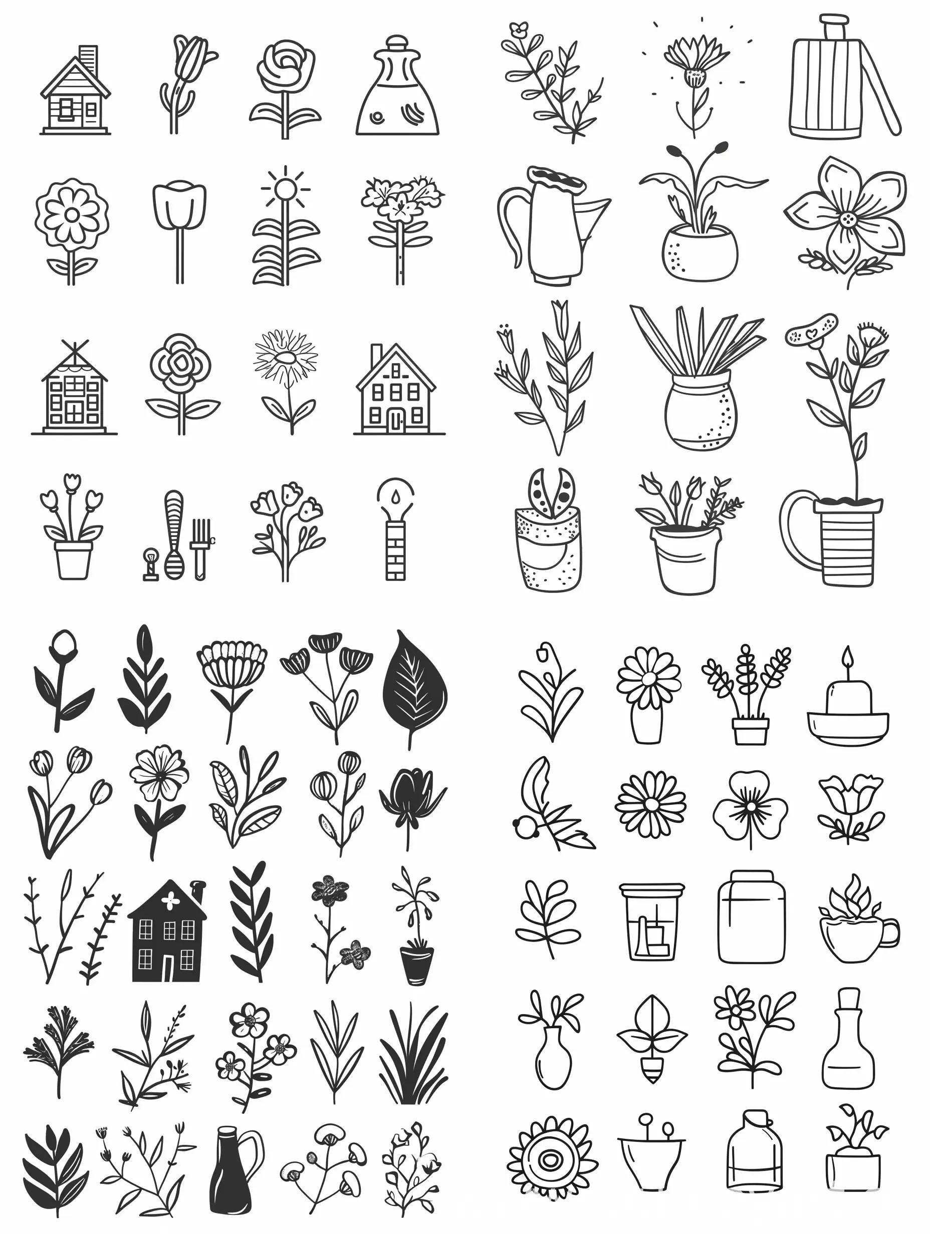 Cozy-HandDrawn-Outline-Icons-NatureInspired-Home-Elegance