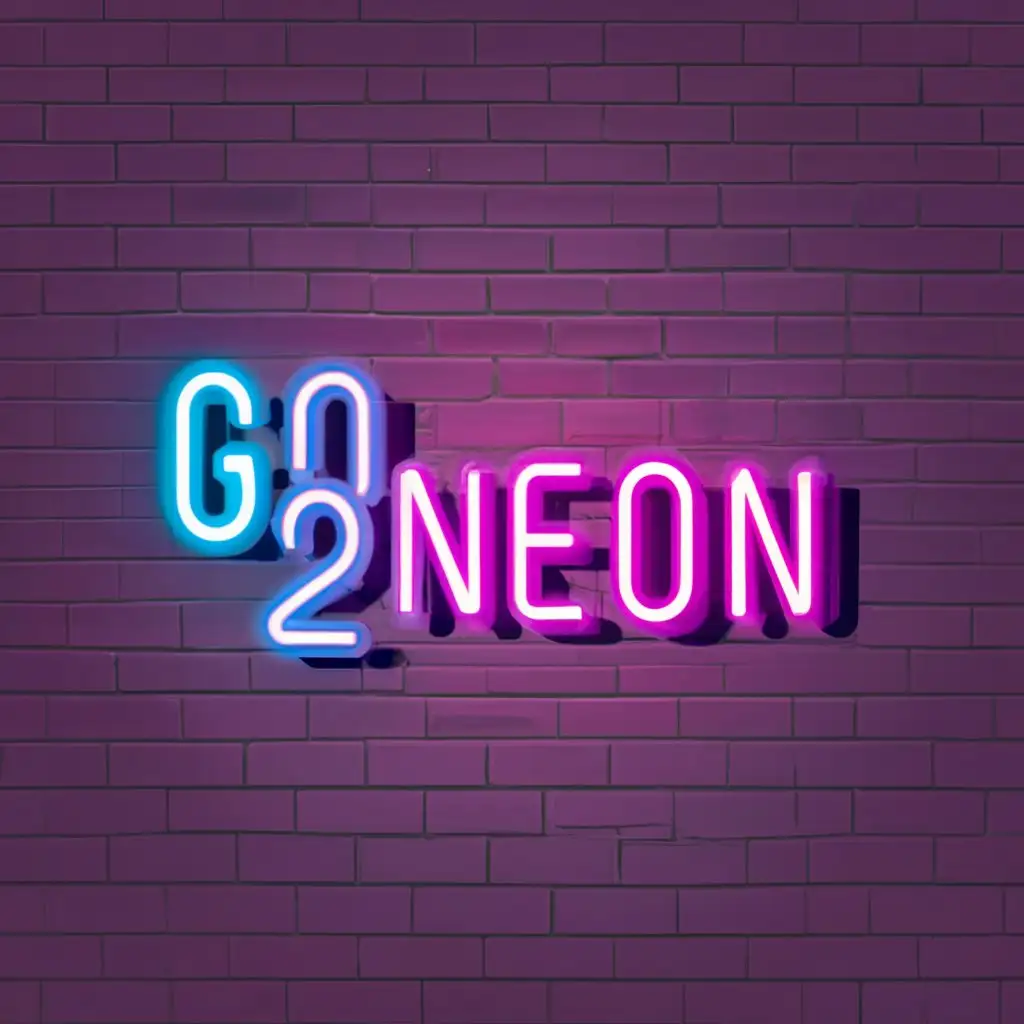 LOGO-Design-For-Go2Neon-Vibrant-Neon-Typography-for-Retail-Excellence