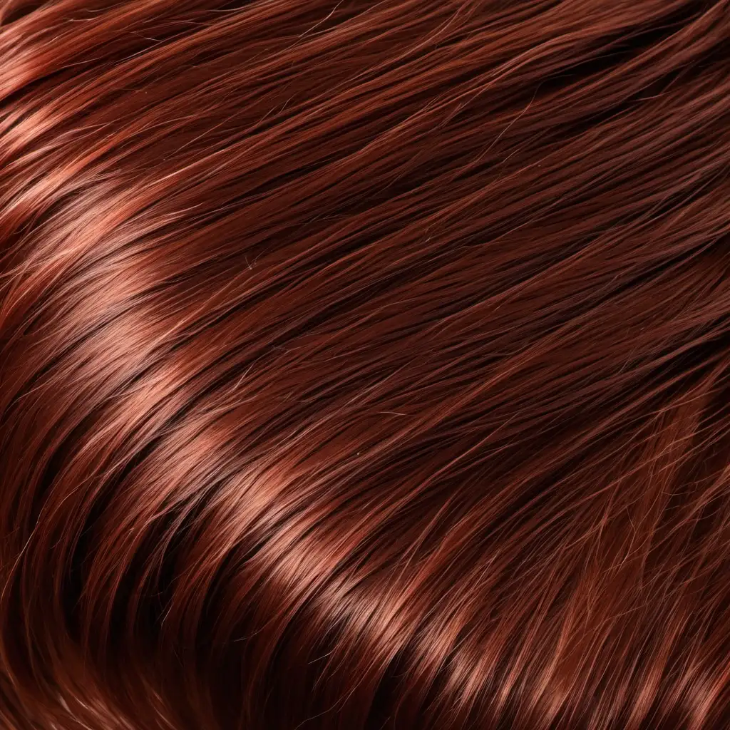 Vibrant Intense Copper Brown Real Wavy Hair