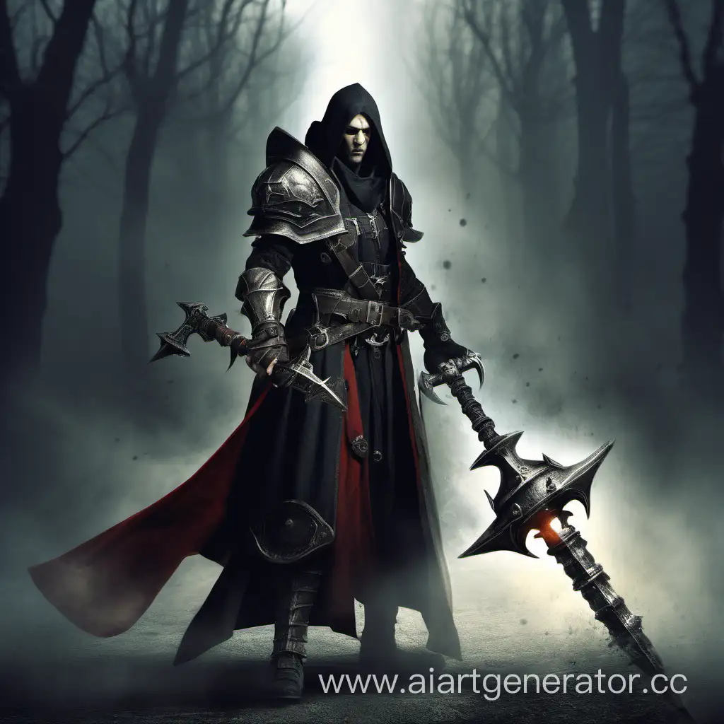 Dark-Fantasy-Inquisitor-with-Mace-and-Blade
