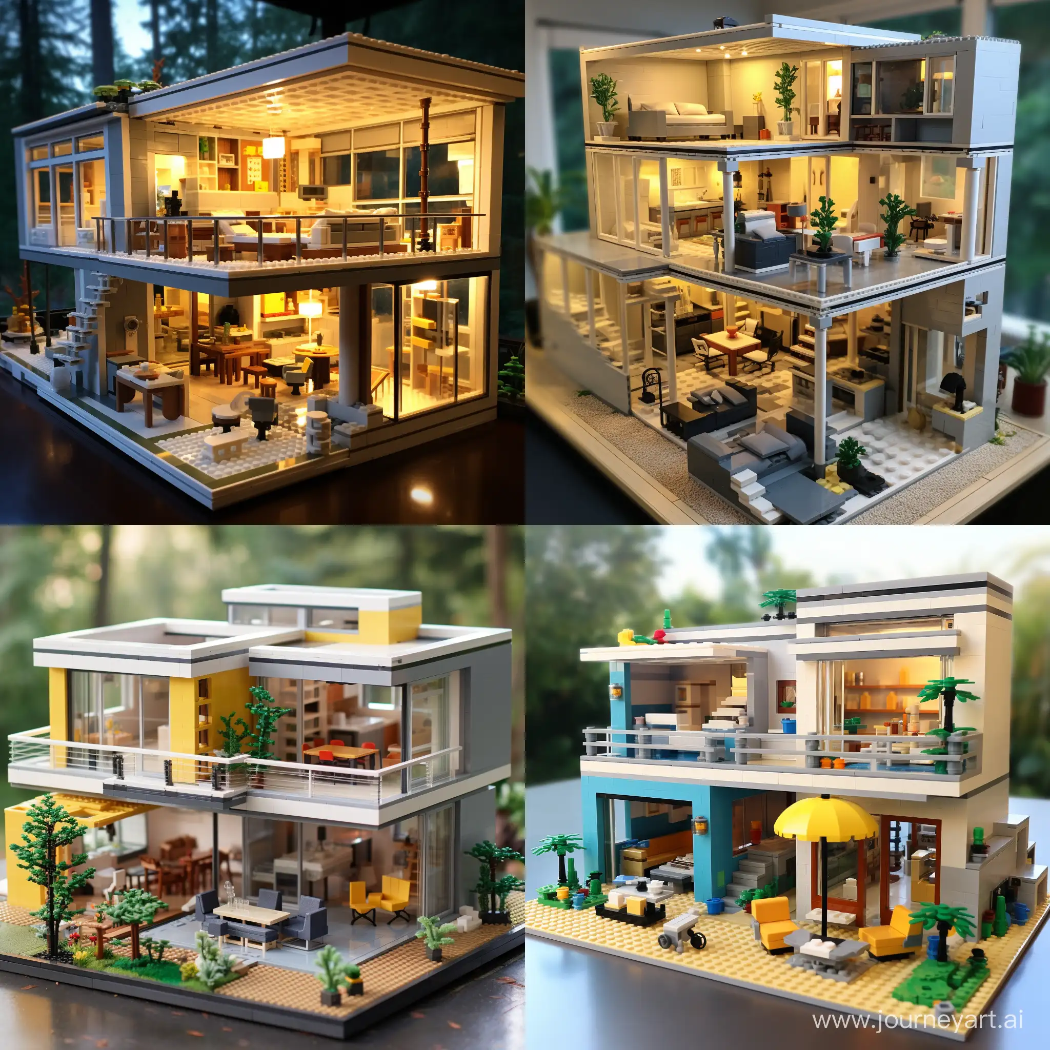 build home by real life lego bricks
