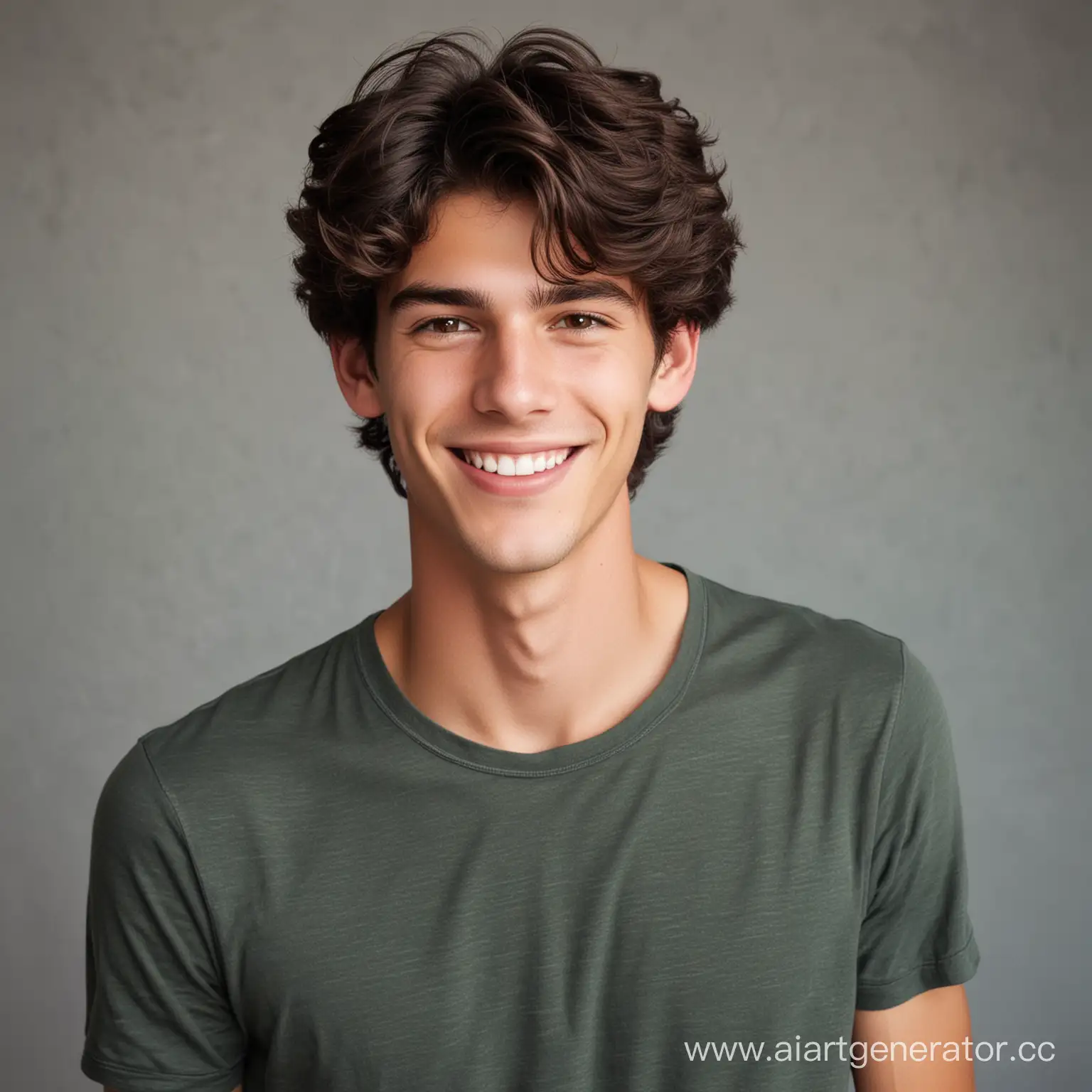 Smiling-Teenage-Man-with-Wavy-Dark-Hair-Portrait-of-a-Calm-and-Balanced-Young-Adult