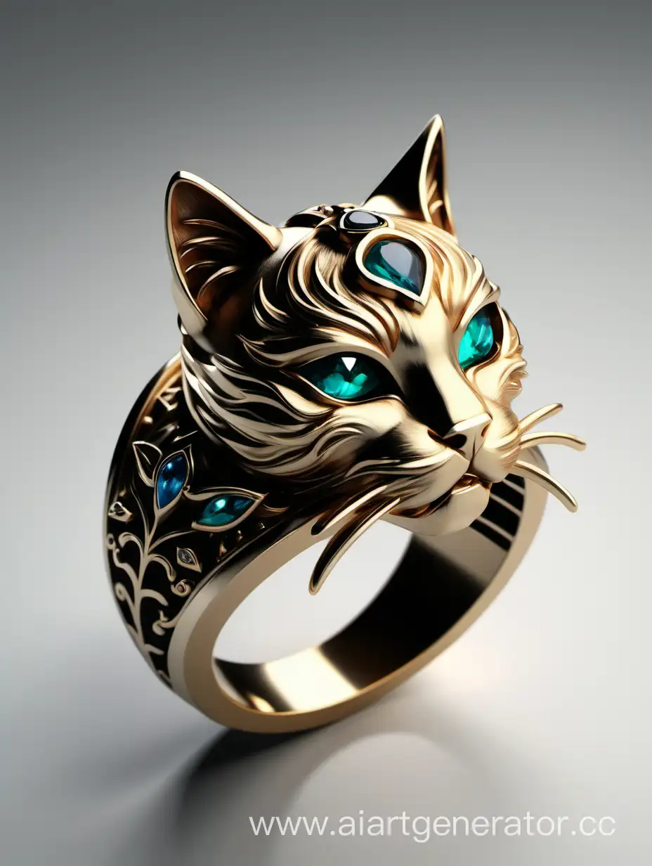 Exquisite-Cat-Head-Design-Jewelry-Ring-Unique-Feline-Elegance