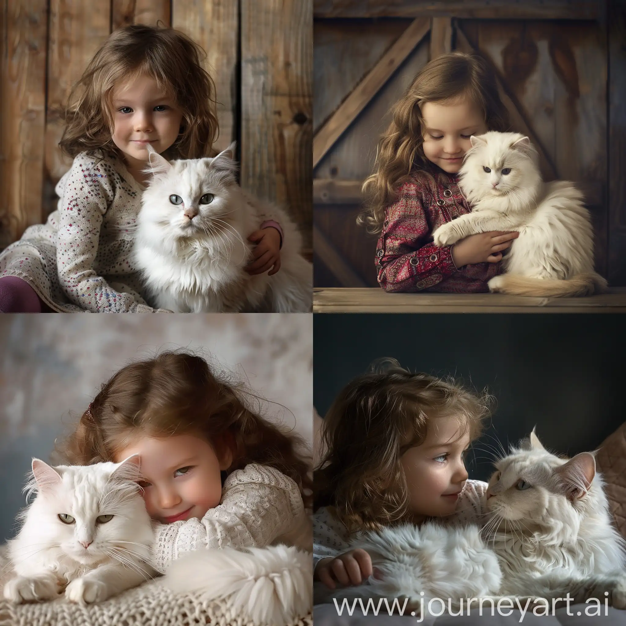 Adorable-Little-Girl-with-White-Cat-Heartwarming-Portrait-of-Childhood-Joy