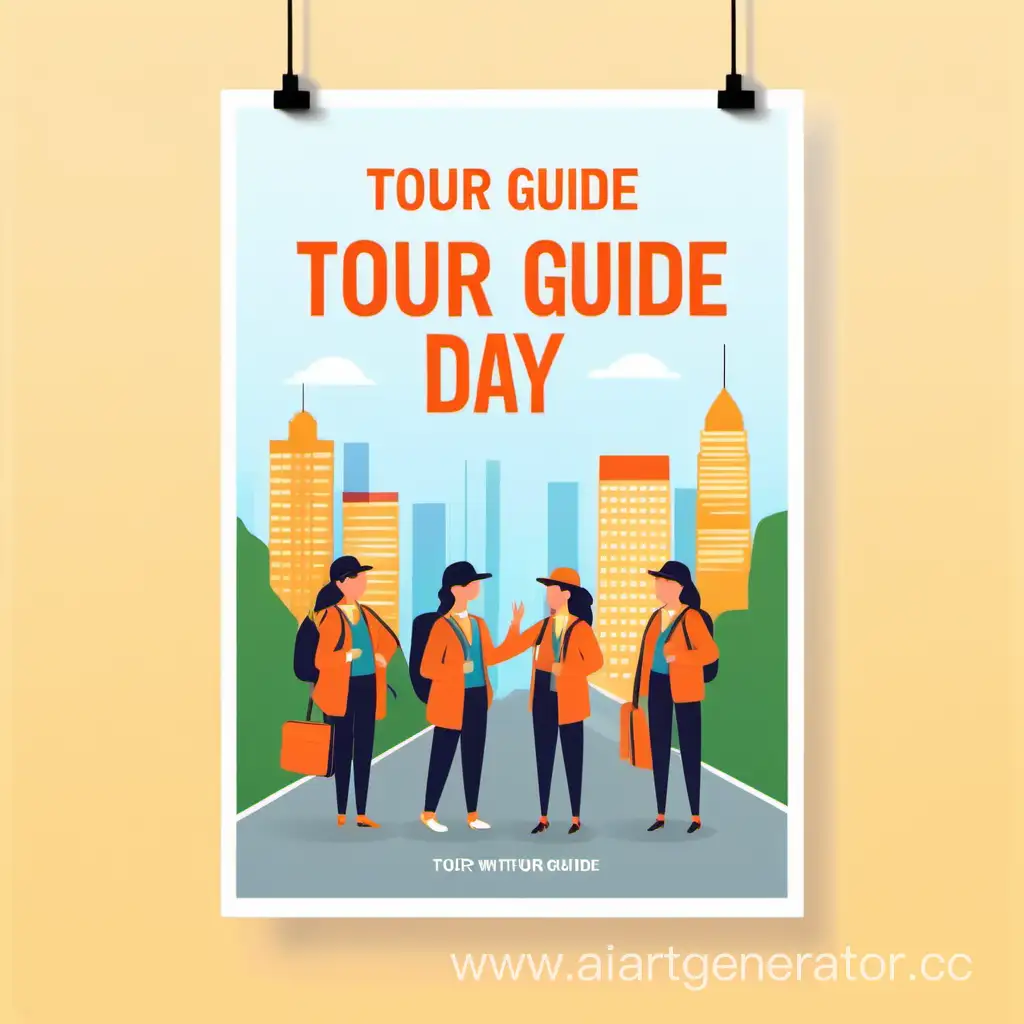 Vibrant-Tour-Guide-Day-Poster-Design