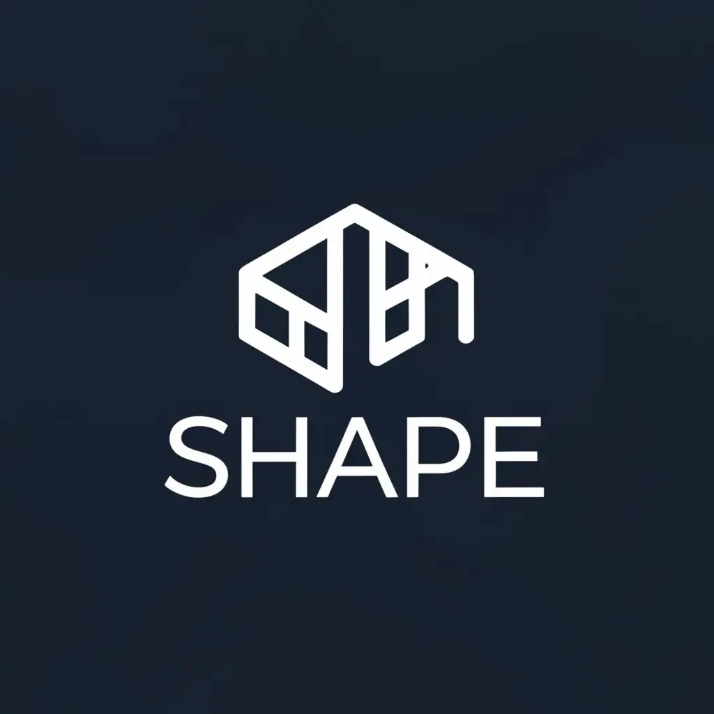 a logo design,with the text "shape", main symbol:house,Moderate,be used in Construction industry,clear background