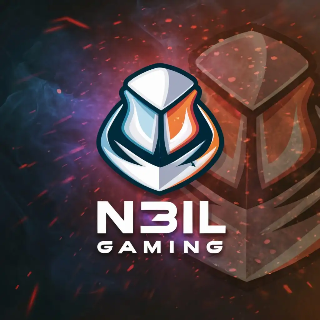 a logo design,with the text "-N3iL-Gaming", main symbol:WHITE HAT,complex,clear background