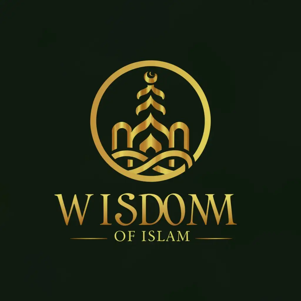 a logo design,with the text "Wisdom of Islam", main symbol:mosjid, be used in Education industry