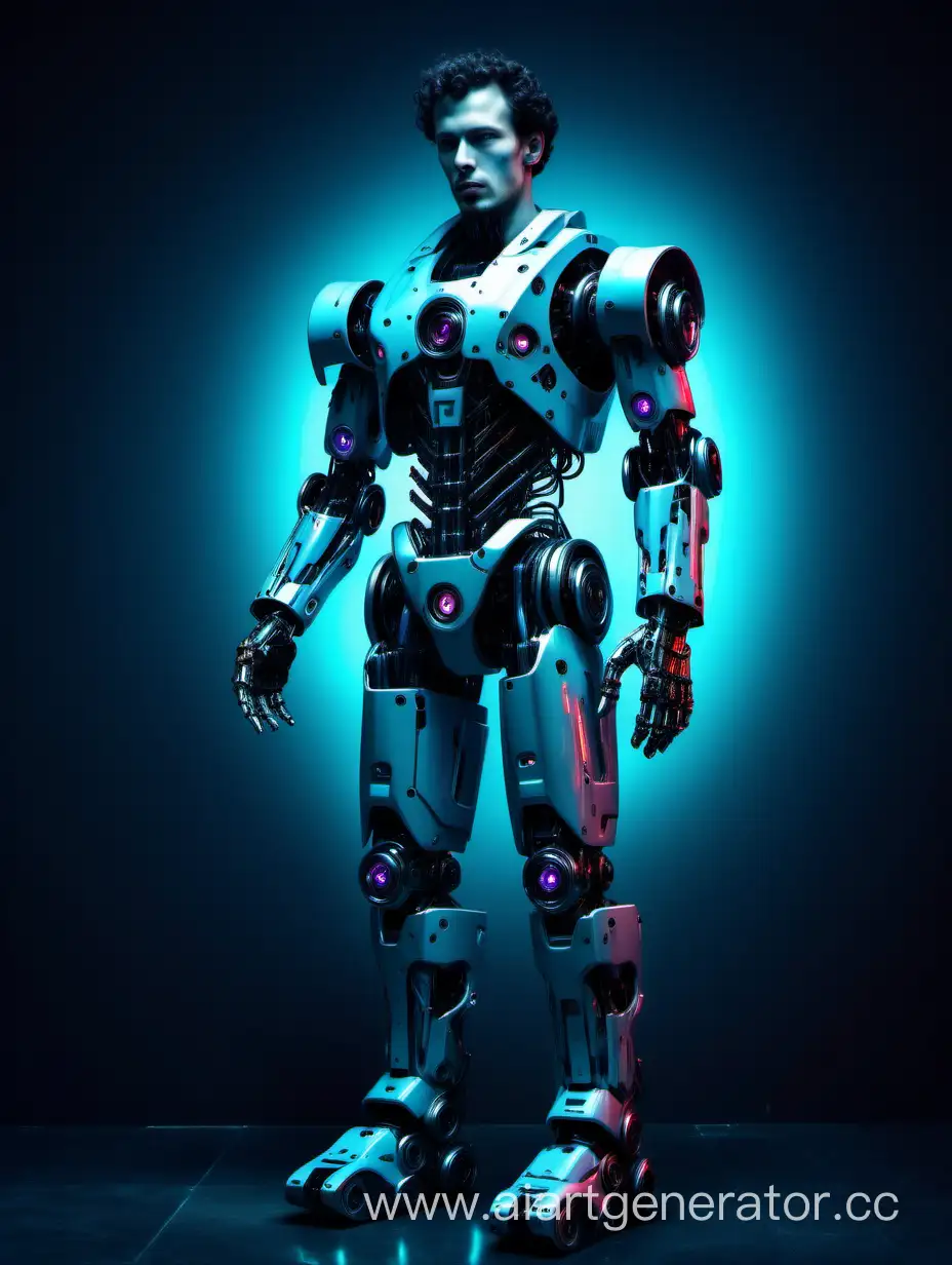 Cyberpunk-Poet-Robot-Pushkin-in-Cosmic-Neon-Armor