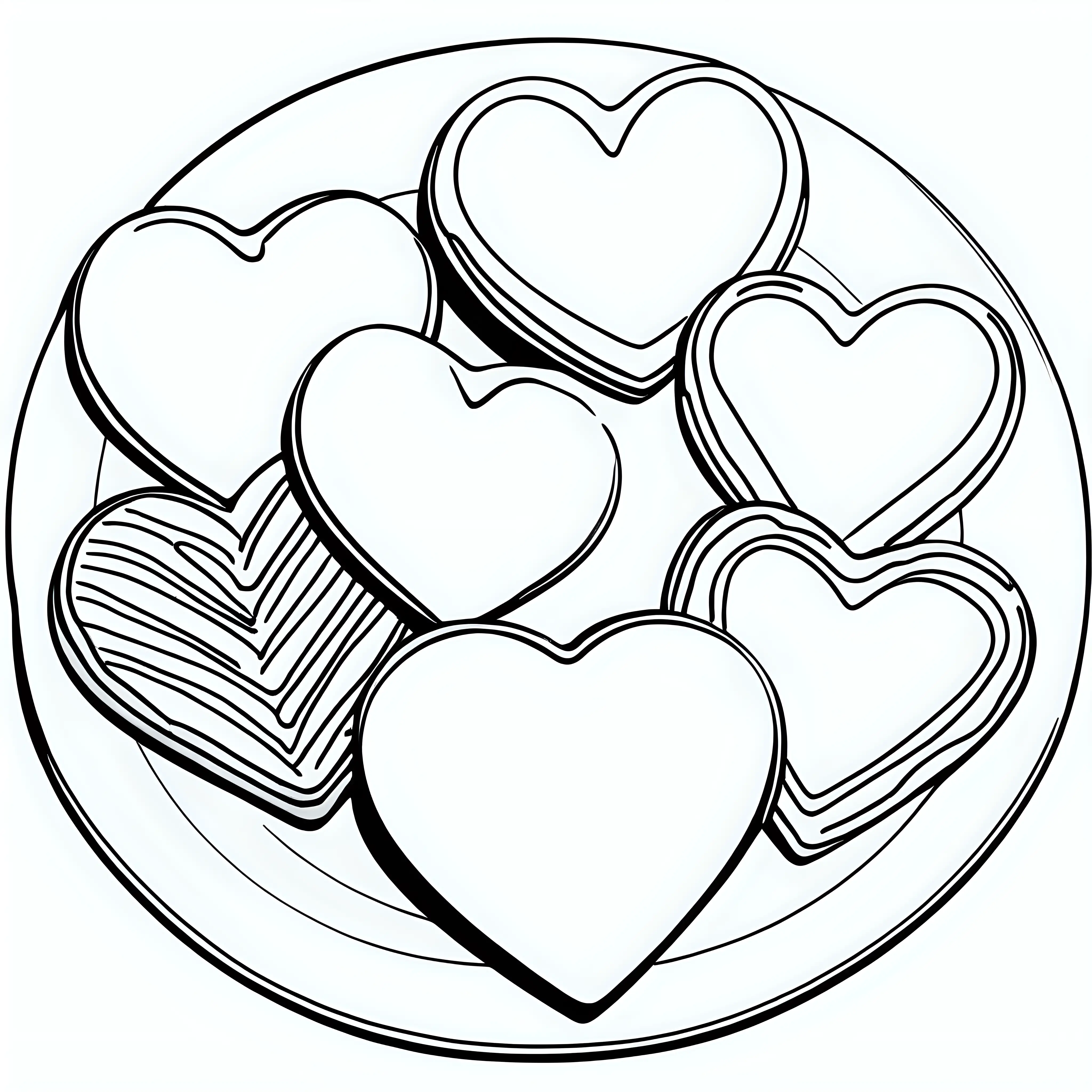 HeartShaped Cookie Decorating Fun and Easy Coloring Activity for Children