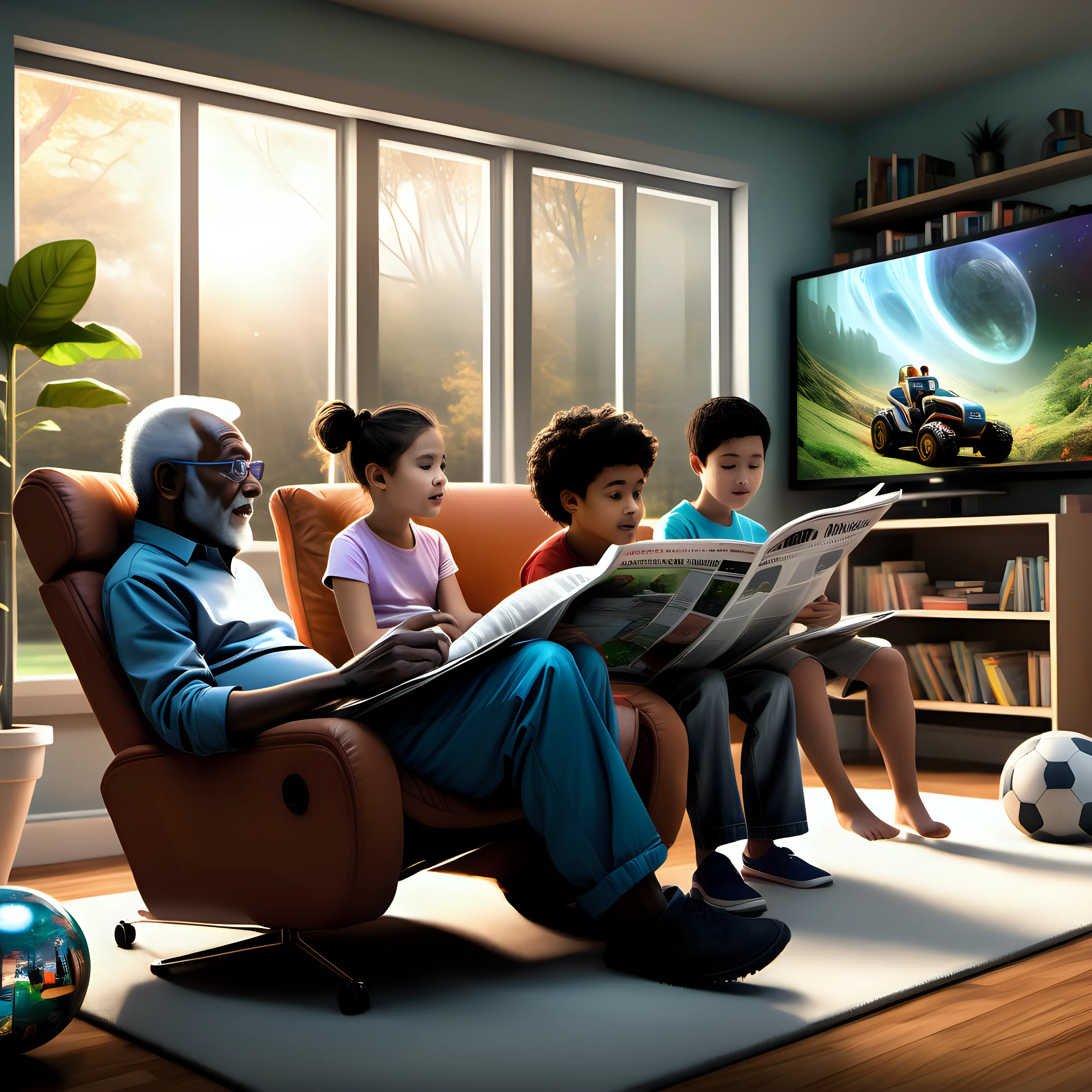 Multicultural Family Harmony in a Lifelong Learning Living Room