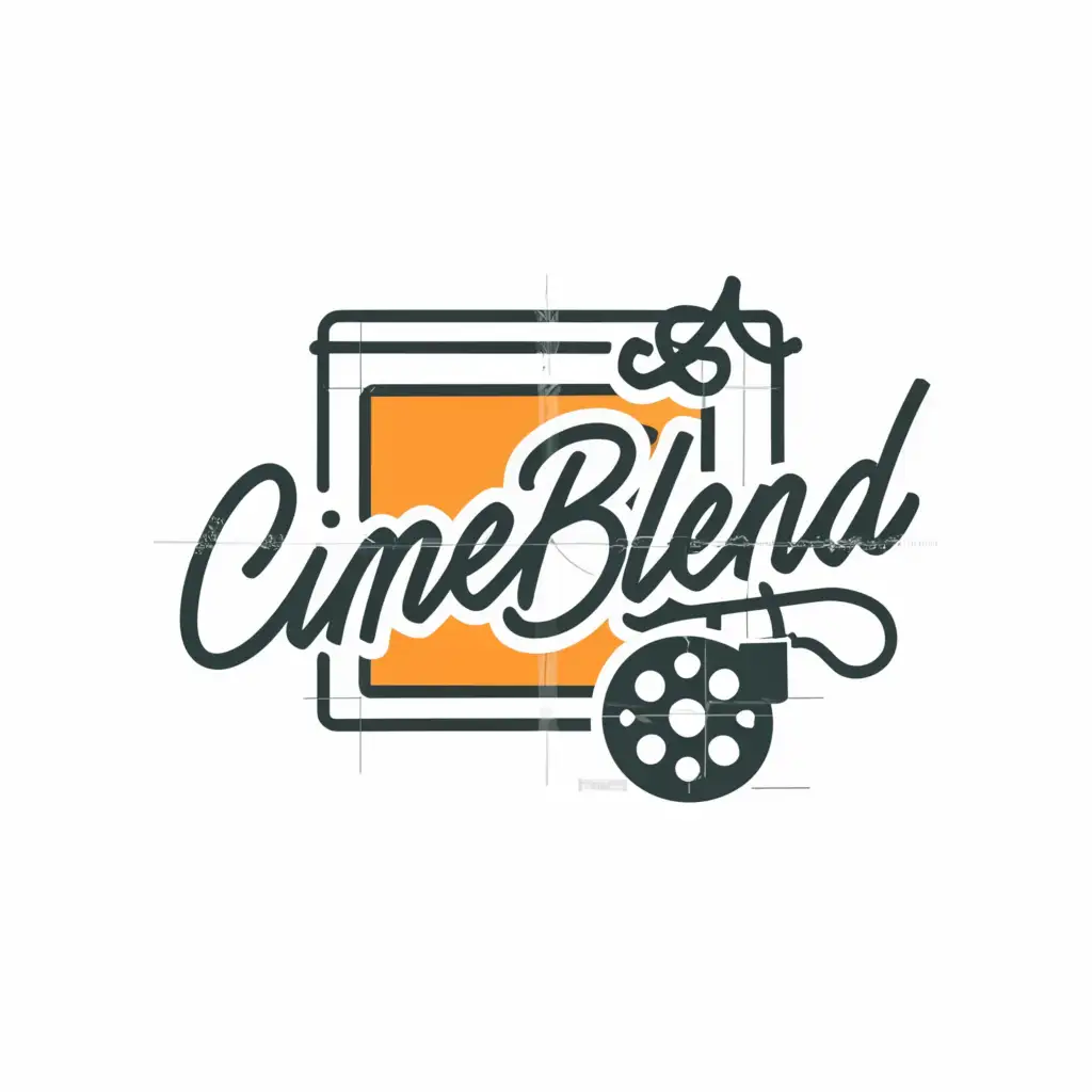 a logo design,with the text "CineBlend", main symbol:CineBlend,Moderate,be used in Entertainment industry,clear background