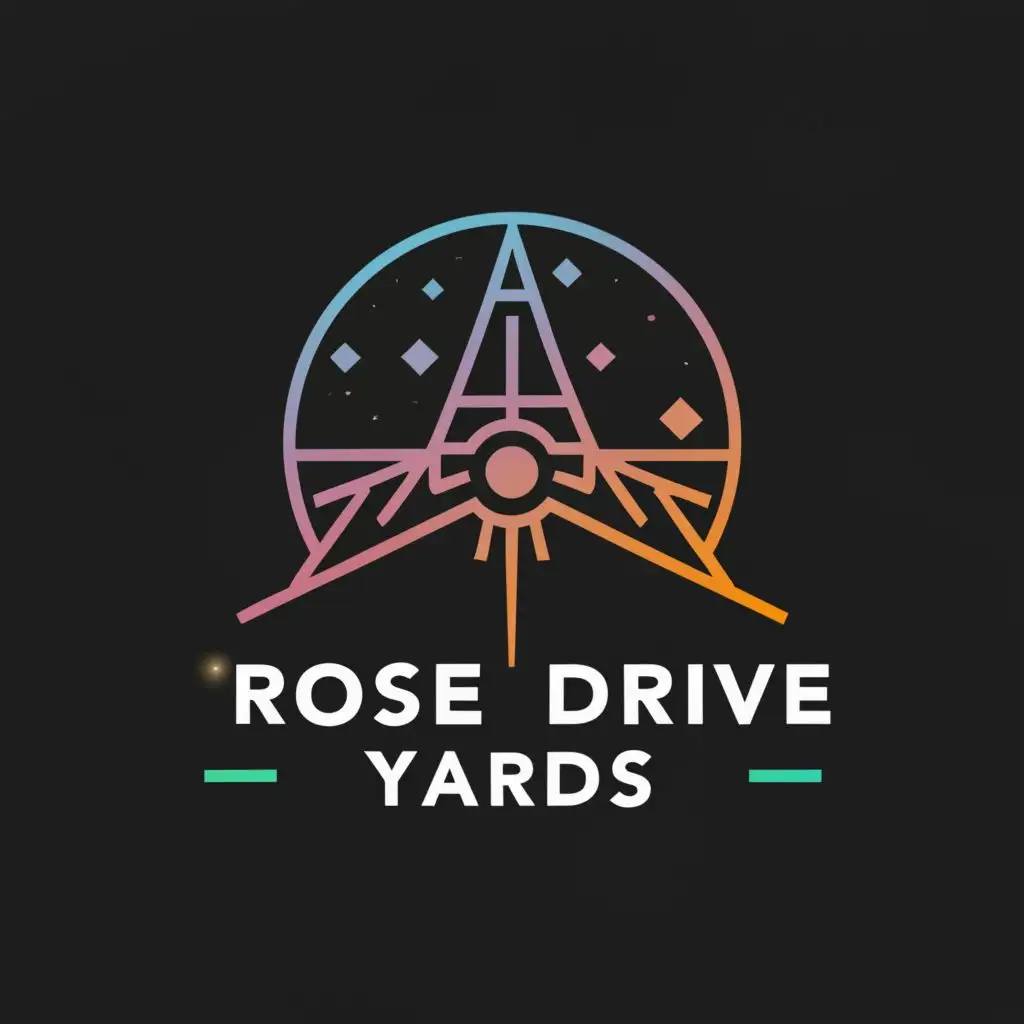 LOGO-Design-For-Rose-Drive-Yards-Galactic-Flair-with-Star-Wars-Ship-Emblem