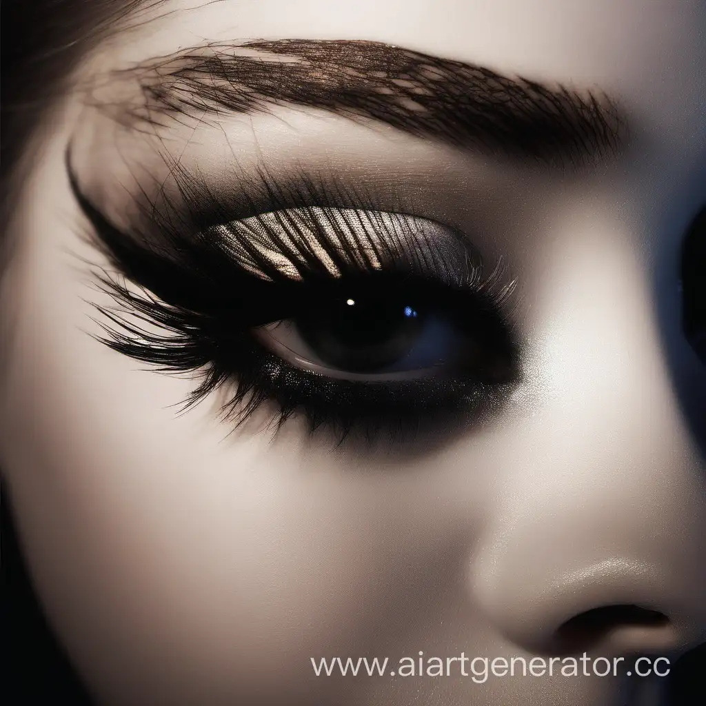 Captivating-Girl-with-Long-Eyelashes-in-Dramatic-Black-Background