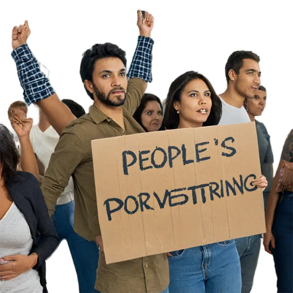 People's protesting