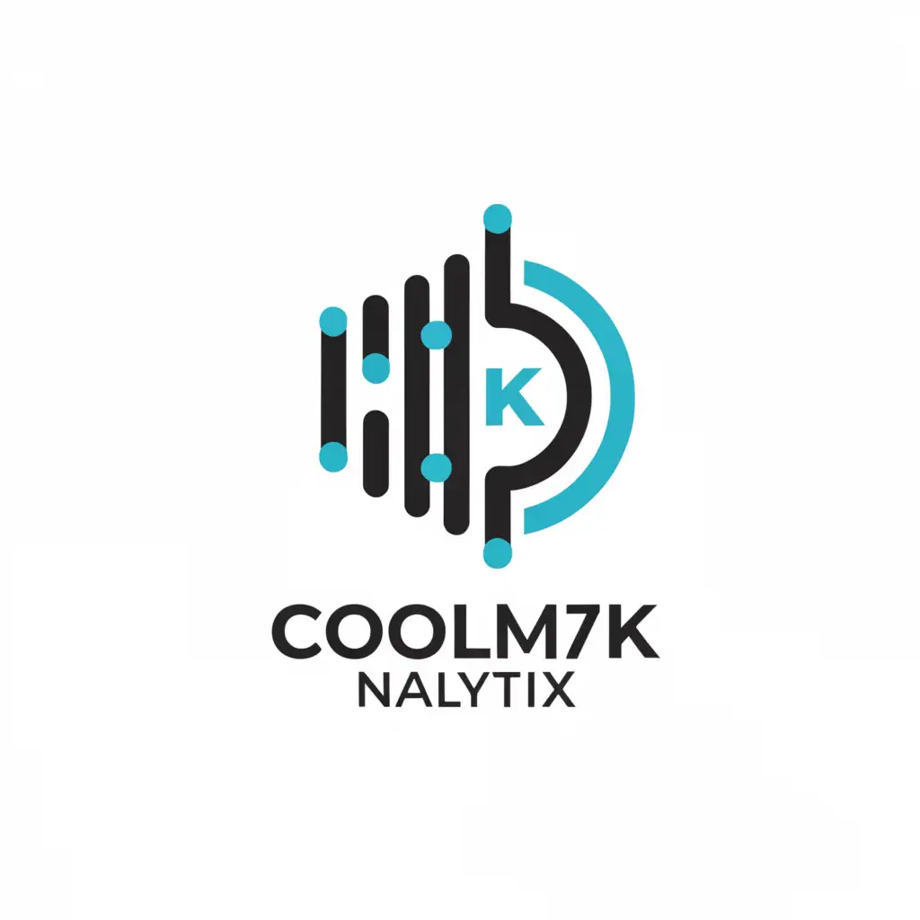 a logo design,with the text "Coolmk Analytix", main symbol:Analytics,Moderate,clear background