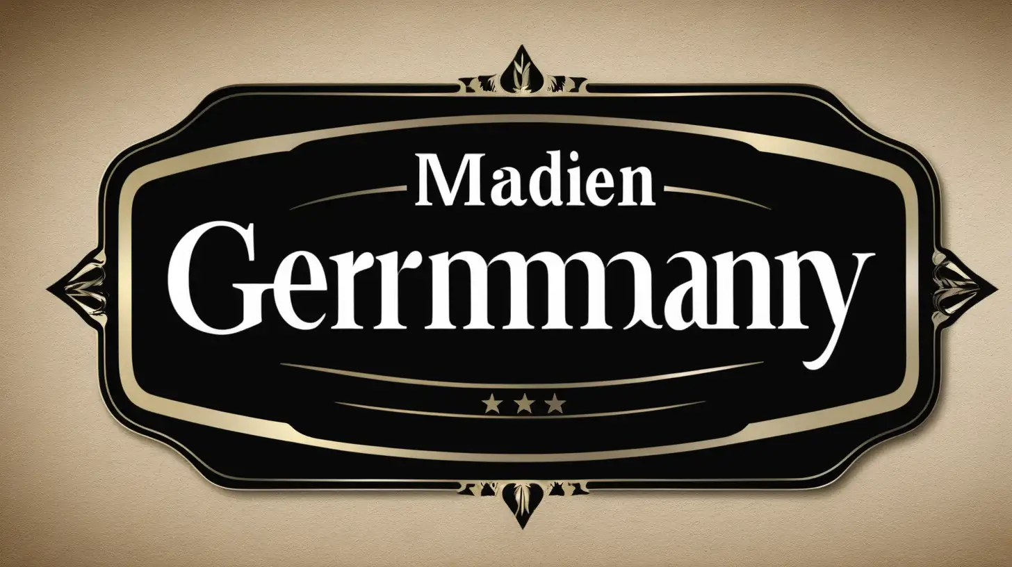 The Label "Made in Germany"