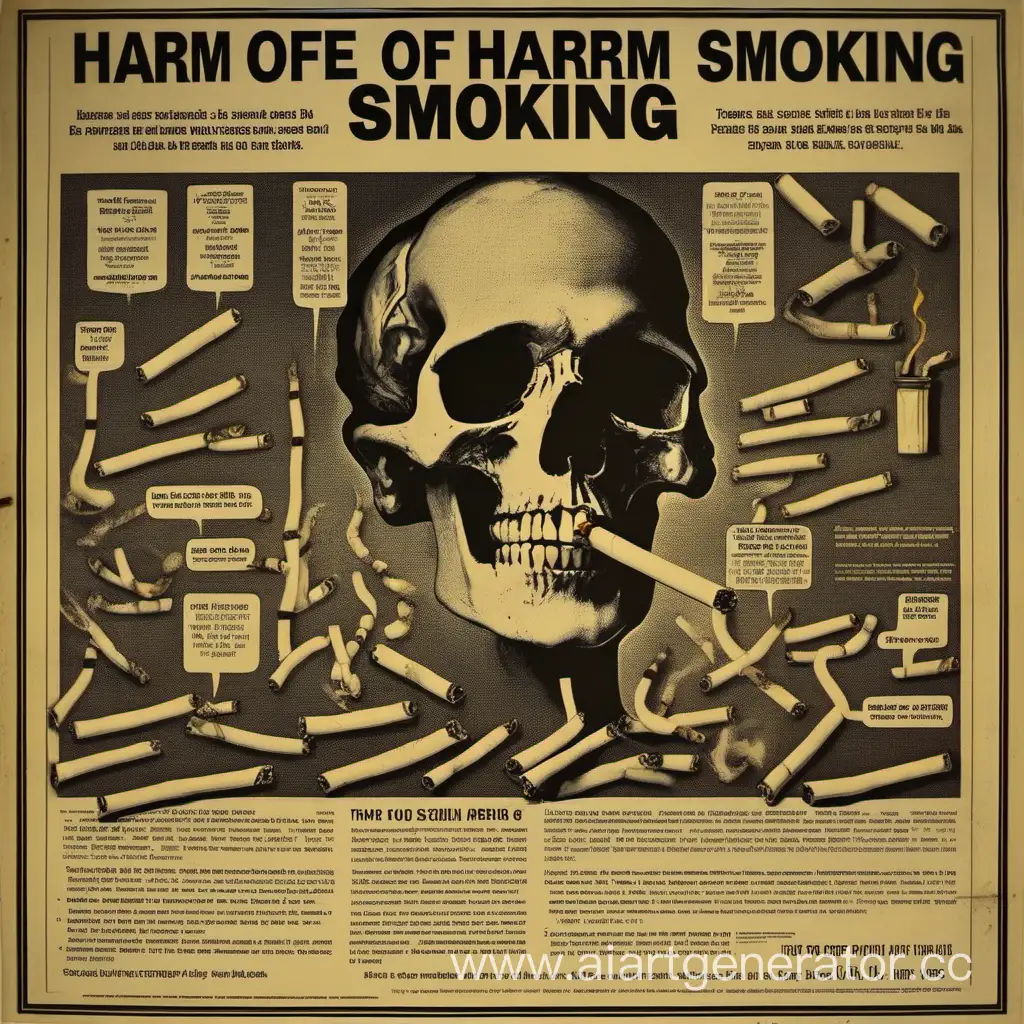 Плакат о вреде курения