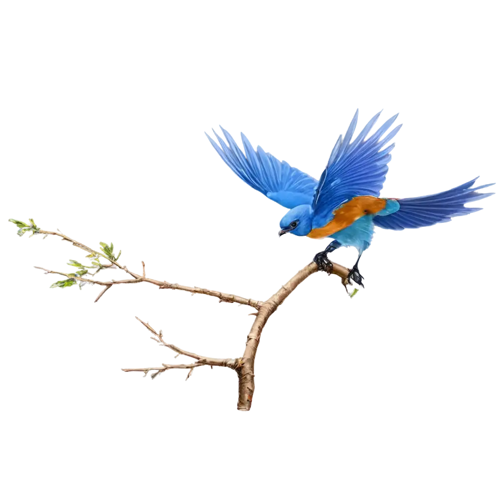 The blue bird of happiness