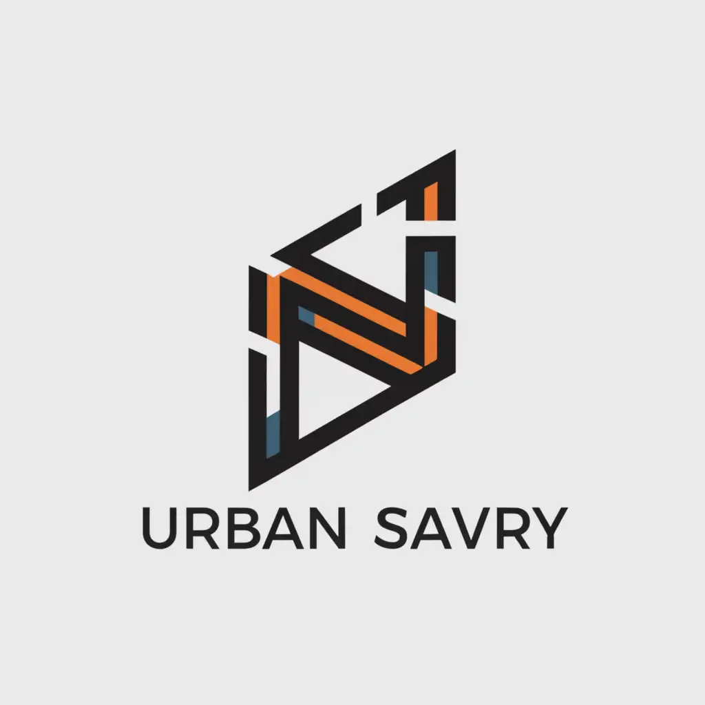 a logo design,with the text "urban savy", main symbol:n,Moderate,clear background
